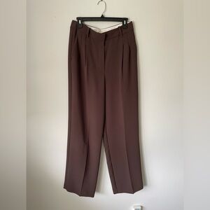 Aritzia Wilfred Effortless Pant Chocolate